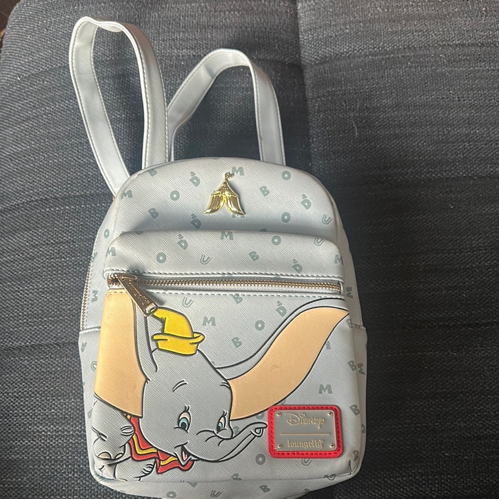 Loungefly Gray and Yellow Elephant Bag